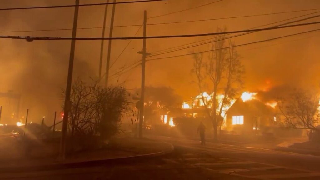 Inferno in Pacific Palisades, California engulfs homes, buildings