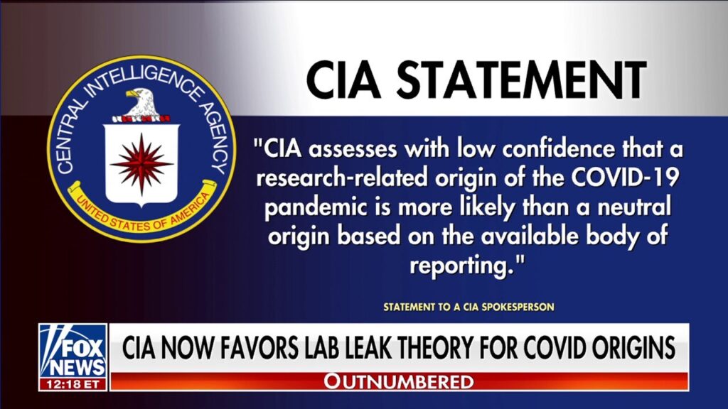 CIA joins FBI, Energy Dept in backing Wuhan lab leak theory