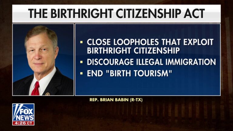 GOP lawmaker introduces bill to halt birthright citizenship in US