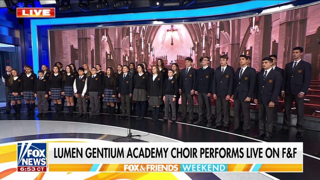 ‘Fox & Friends Weekend’ celebrates Catholic Schools Week with student choir performance