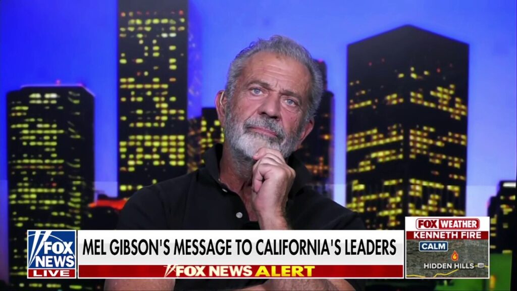 Mel Gibson's message to Newsom: 'Spend less on hair gel!'