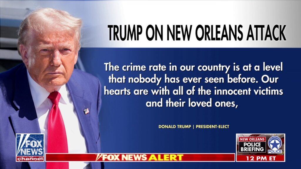 President-elect Trump reacts to 'act of pure evil' in New Orleans