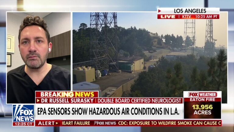 Neurologist warns of air quality in areas affected by California wildfires: ‘Limit your exposure’