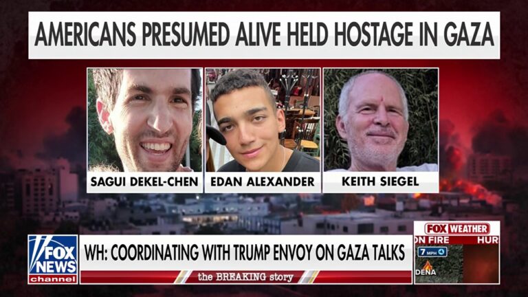 Three Americans held hostage in Gaza believed to still be alive