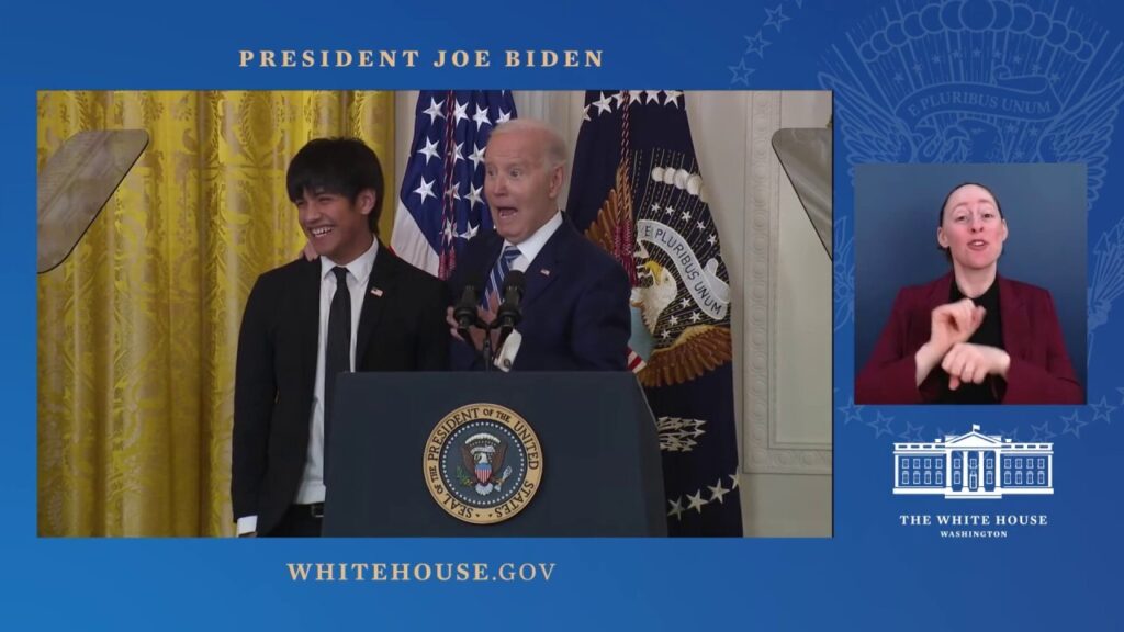 Biden appears to flub name while singing 'Happy Birthday' to him