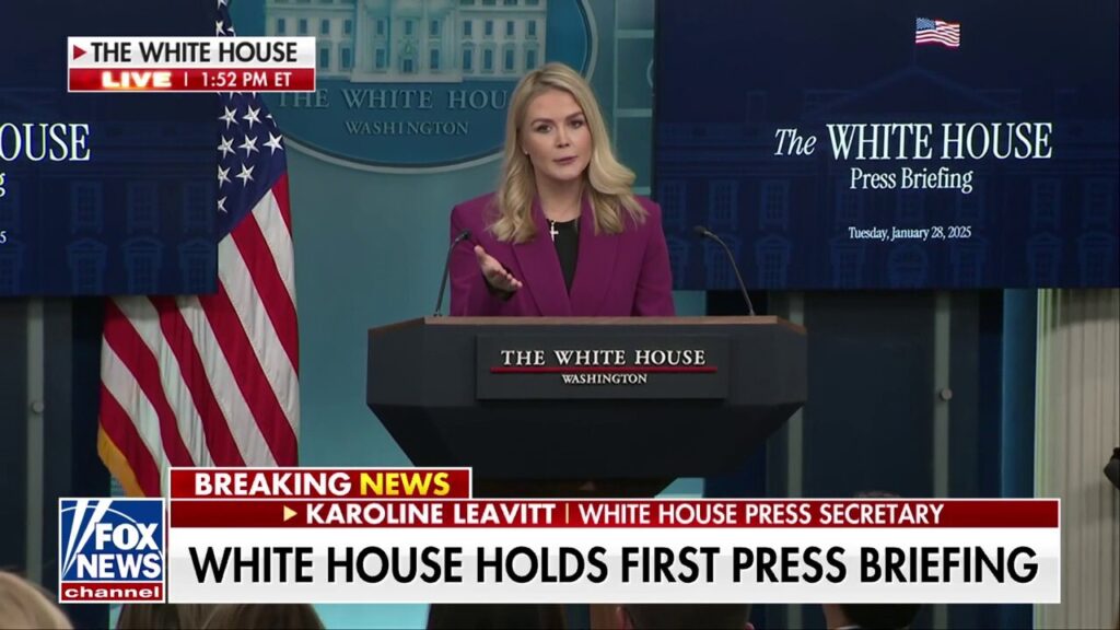 White House press secretary Karoline Leavitt addresses US egg shortage and pricing