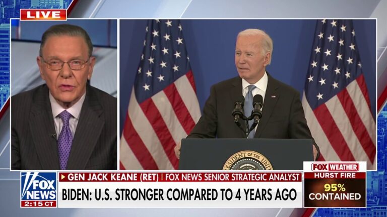 Biden has a failed presidency, Gen. Jack Keane says