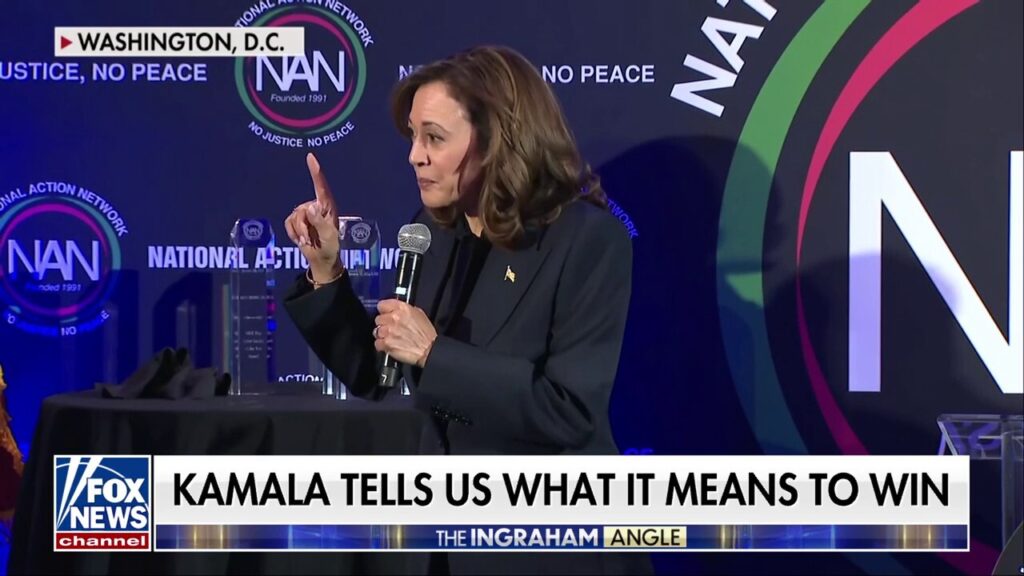 Kamala Harris tries to define what it means to win