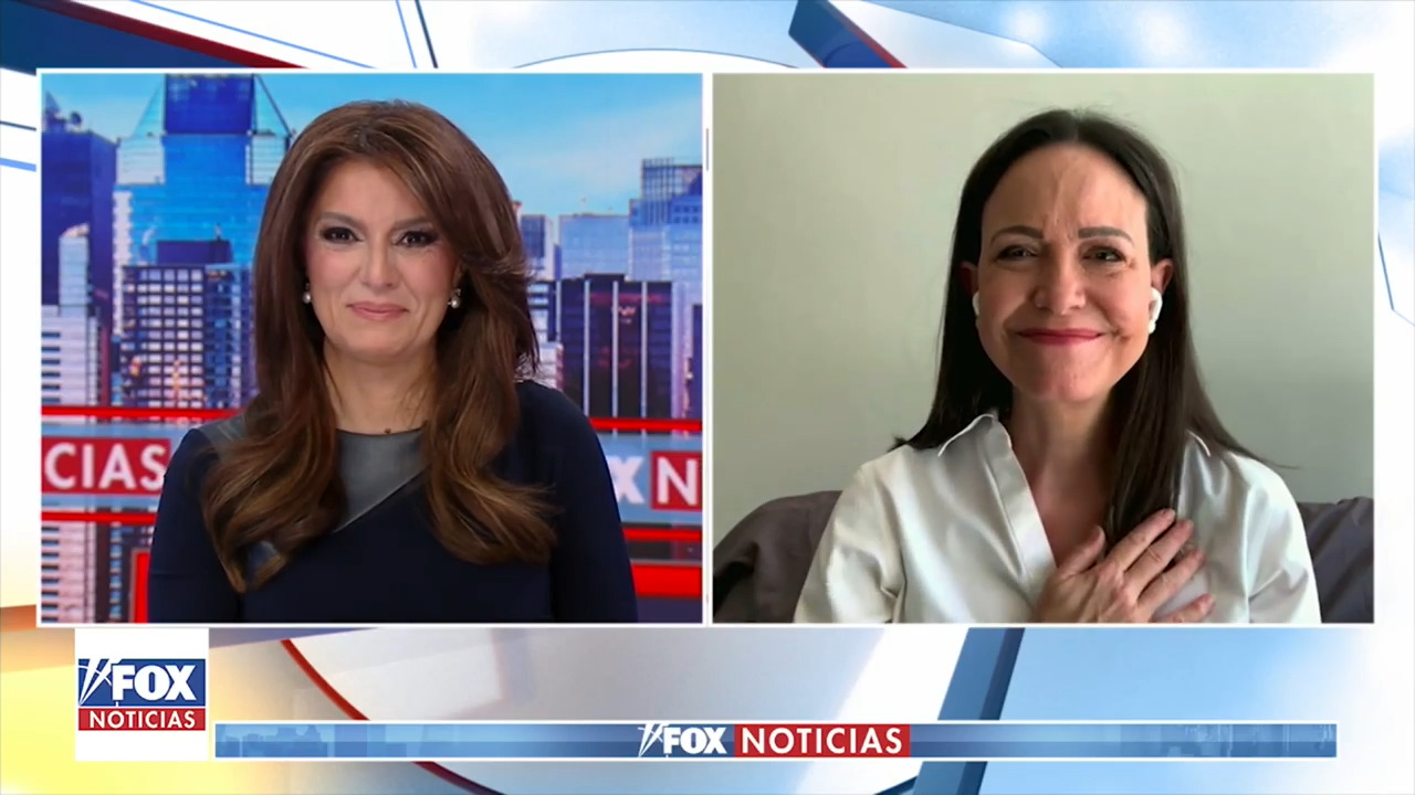 Maria Corina Machado habla sobre lucha contra el régimen dictatorial de Maduro y por un nuevo país.
