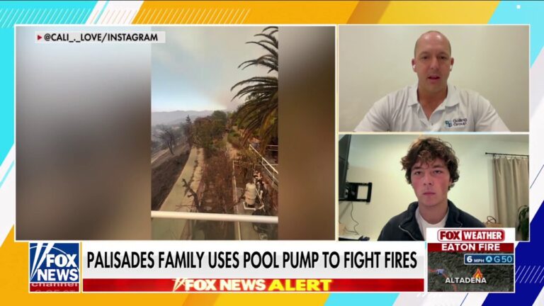 Palisades family uses pool pump to fight fires