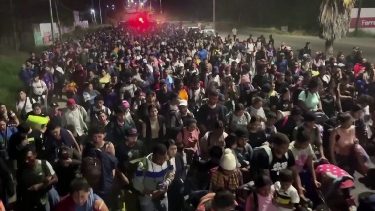 Migrant caravan making its way to border despite Trump taking office