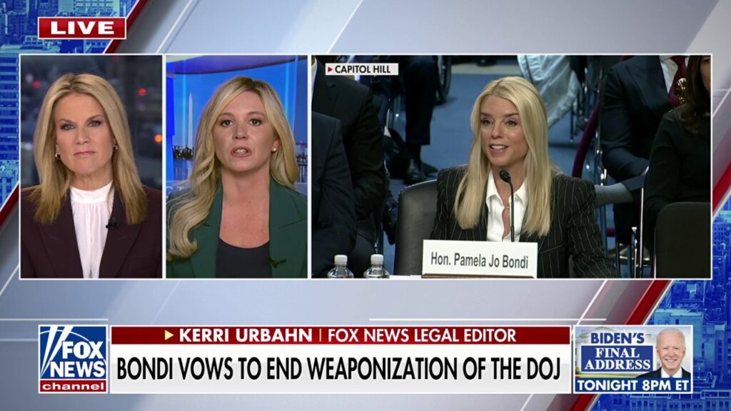 Pam Bondi's confirmation hearing answers were encouraging, Kerri Urbahn says