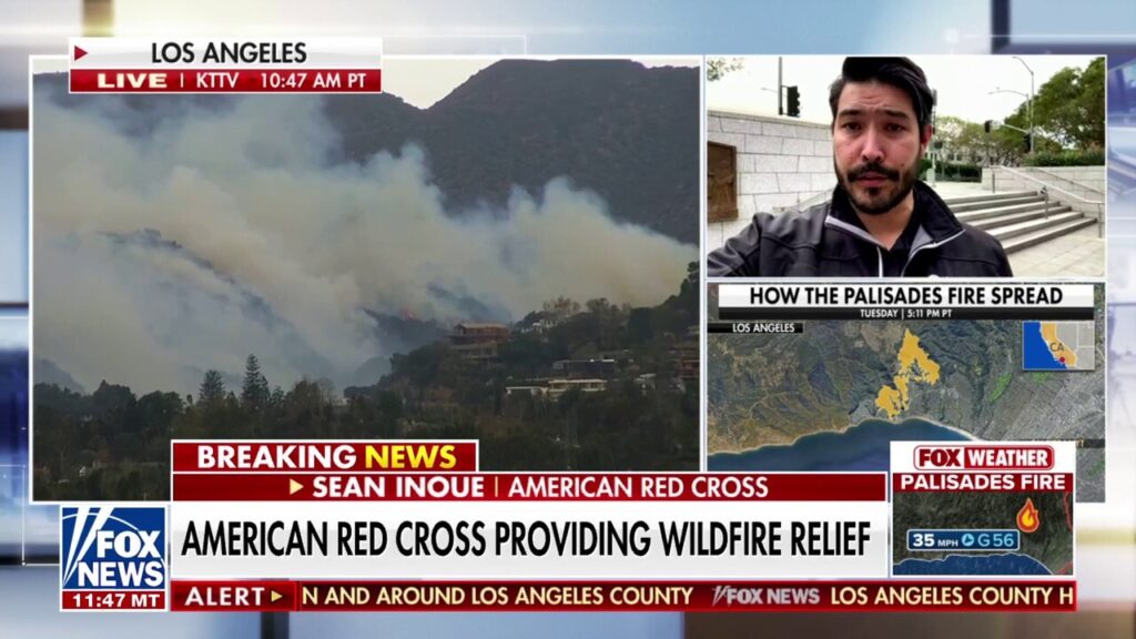 American Red Cross ‘expecting to see more’ people seek emergency shelter as Los Angeles wildfires expand