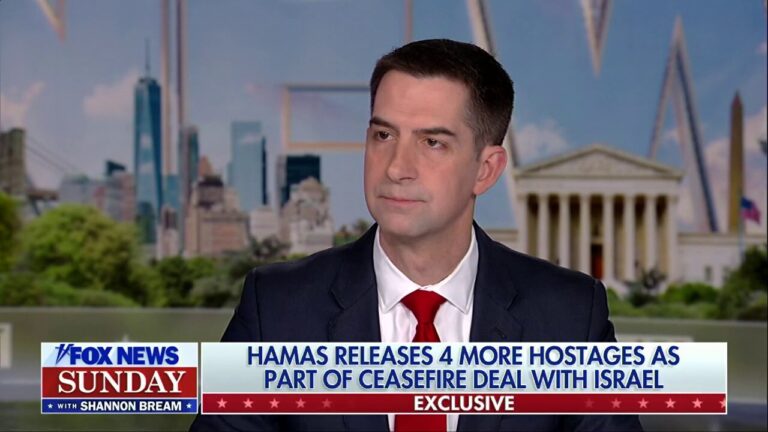 If Hamas wants to continue cease-fire, 'they need to respect every single term of that deal': Tom Cotton