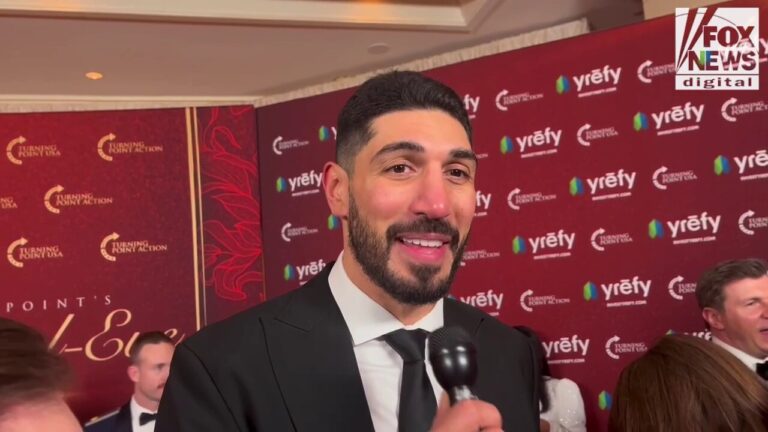 Enes Kanter Freedom attends TPUSA ball ahead of Trump inauguration