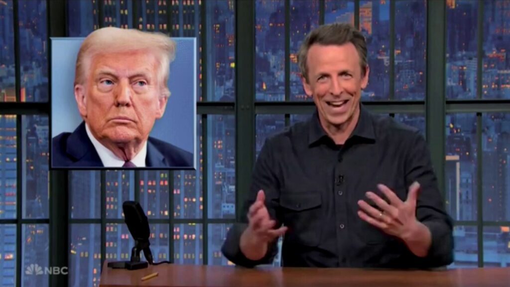 Late night hosts react to Trump's return to the presidency