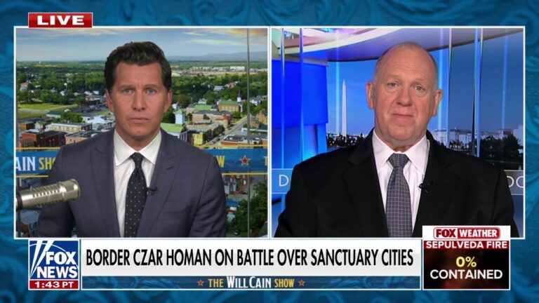 Tom Homan says ICE officials hitting sanctuary cities ‘right now’