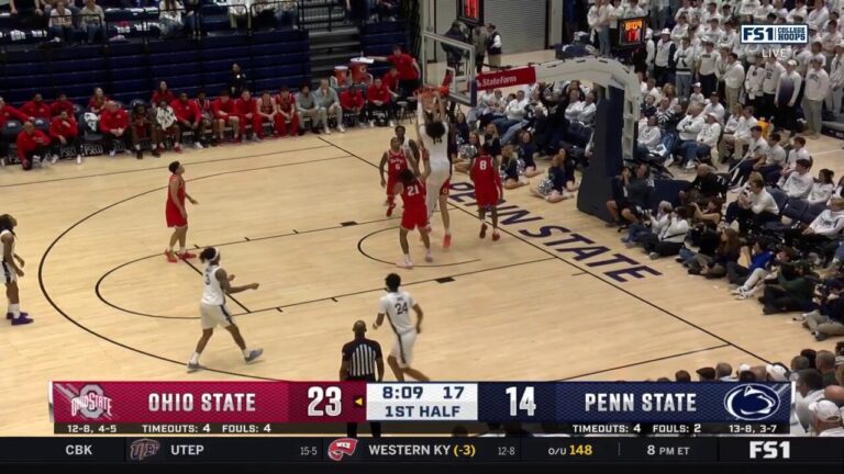 Penn State's Yanic Konan Niederhauser slams two-handed posterizer vs. Ohio State