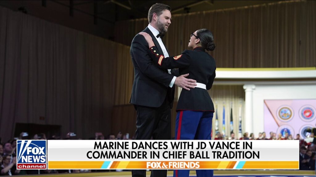 Marine reflects on dancing with JD Vance at Commander in Chief Ball