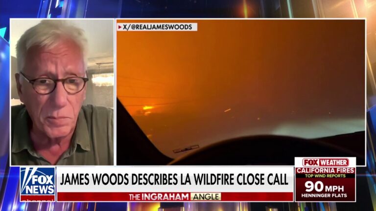 Actor James Woods says 'it's possible' his house is still standing