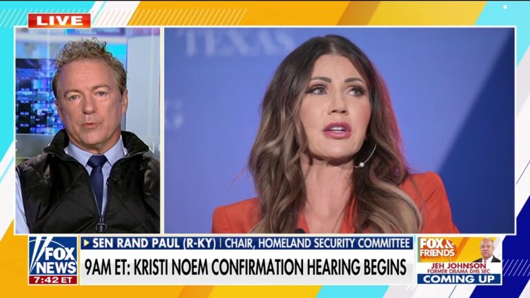 Sen. Rand Paul says Kristi Noem shares Trump's concern about danger at the border