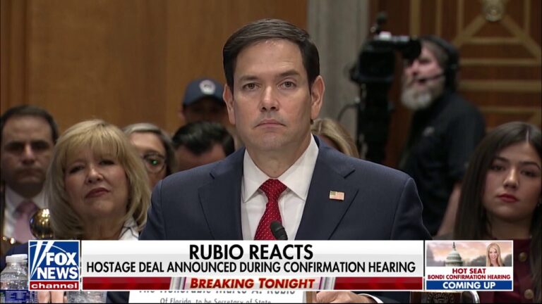 Marco Rubio pressed at Senate confirmation hearing as Trump Cabinet takes shape