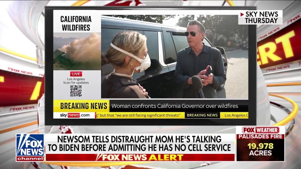 Distraught LA resident confronts Gov. Newsom on wildfire response