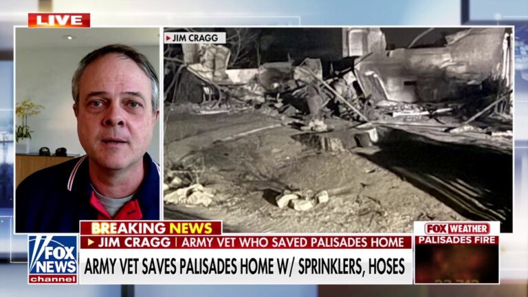 Army vet reveals how he saved his home from Palisades Fire