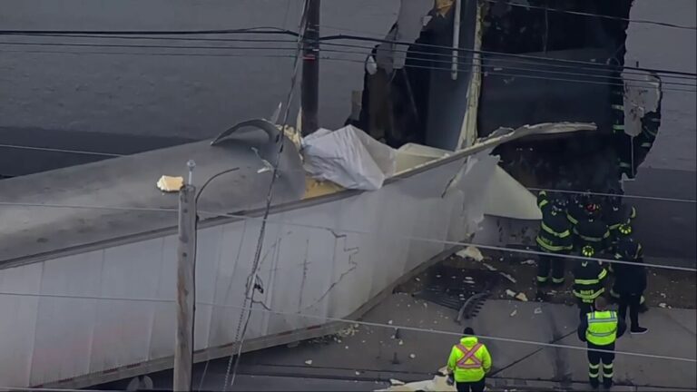 Tractor-trailer, dump truck crash into New Jersey Target store