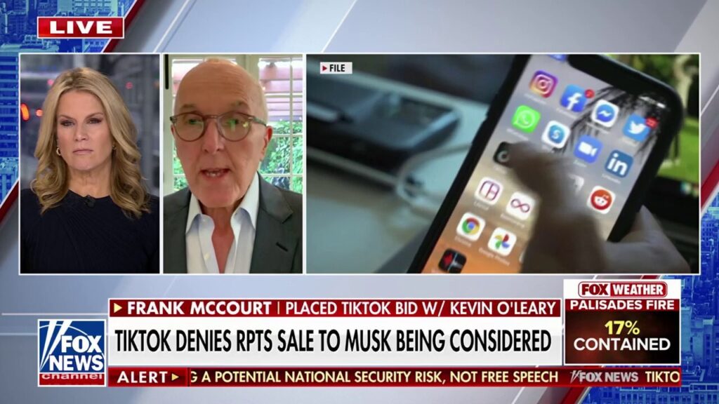 Prospective TikTok buyer Frank McCourt Jr.: We are able to deliver a solution on TikTok