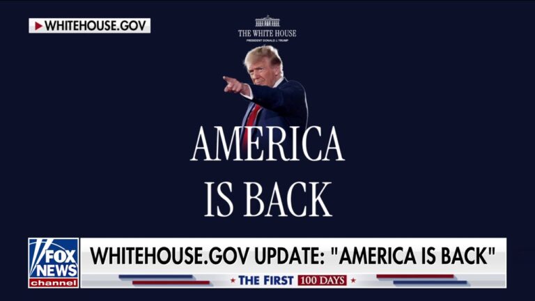 White House website debuts new look after Trump inauguration: 'America is back'