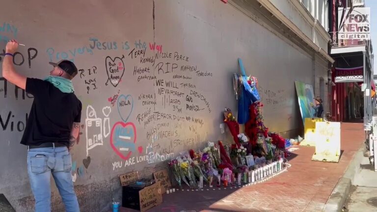 Memorials pop up in French Quarter for Bourbon Street terror attack victims