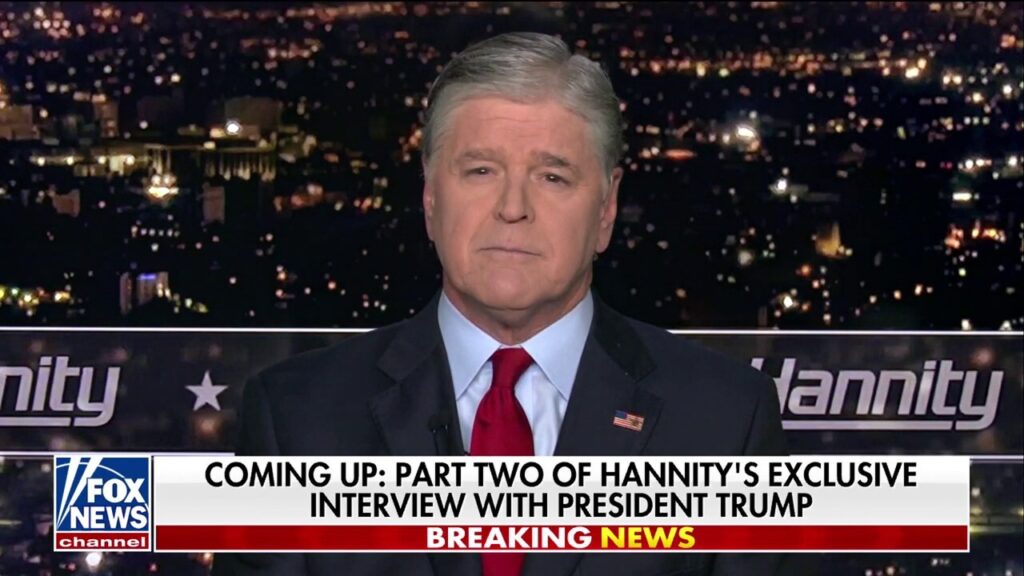 Sean Hannity says Trump’s activity levels are ‘off the charts’