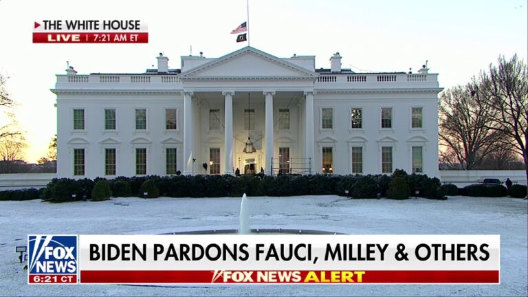 Biden pardons Dr. Fauci, Mark Milley, Jan. 6 committee members