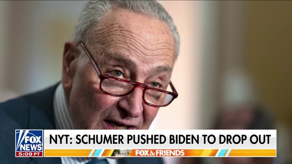 Sen. Chuck Schumer reportedly pushed Biden to drop out