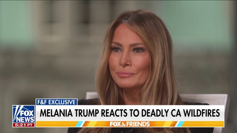 Melania Trump: I'm praying for those impacted by devastating fires