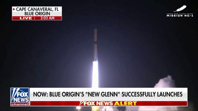 Blue Origin's unmanned 'New Glenn' rocket launches