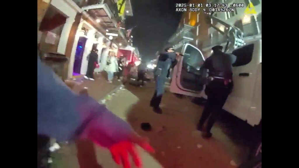 GRAPHIC: New Orleans police release bodycam footage of Bourbon St attack