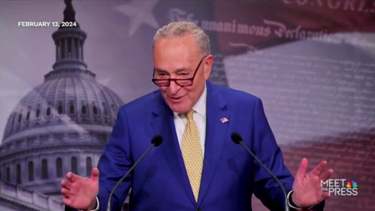 Schumer confronted with clip of himself declaring Biden's decline 'right-wing propaganda'