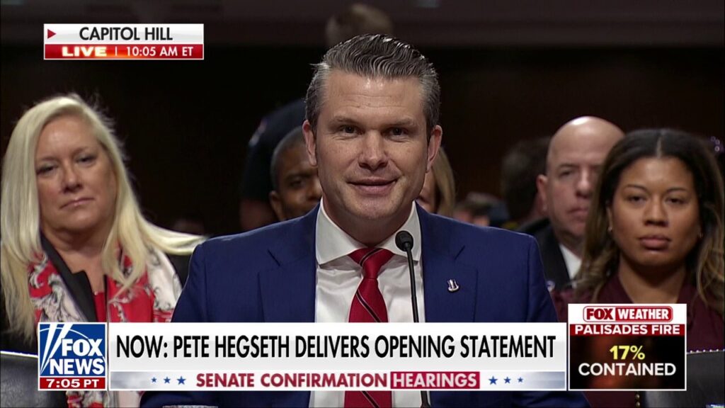 Pete Hegseth delivers opening statement at Senate confirmation hearing