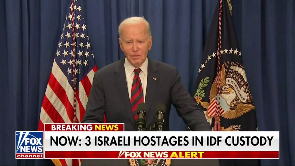 President Biden addresses the release of 3 Israeli hostages following cease-fire deal