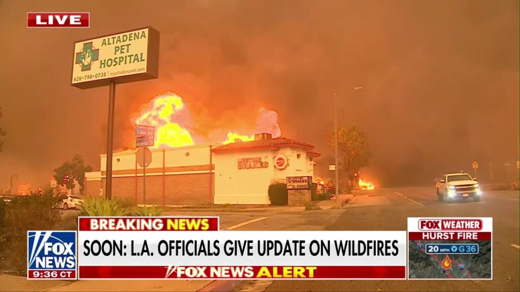 Wildfires rage as homes, businesses burn across Southern California