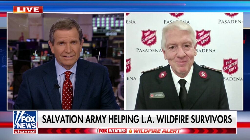 Salvation Army aids LA wildfire victims