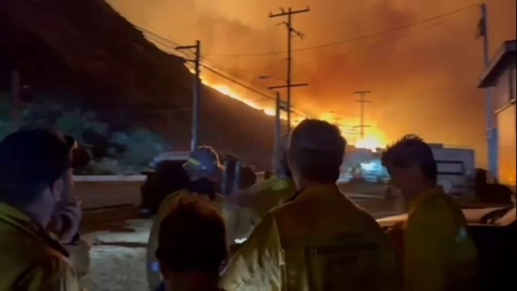 Local fire brigade member shares video of devastation in Malibu