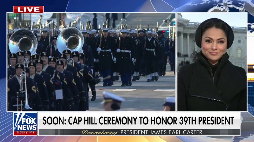 Former President Jimmy Carter's casket arrives at US Capitol in formal procession