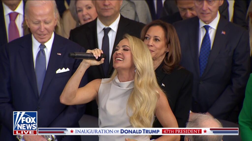 Carrie Underwood performs 'America the Beautiful' at President Trump's inauguration