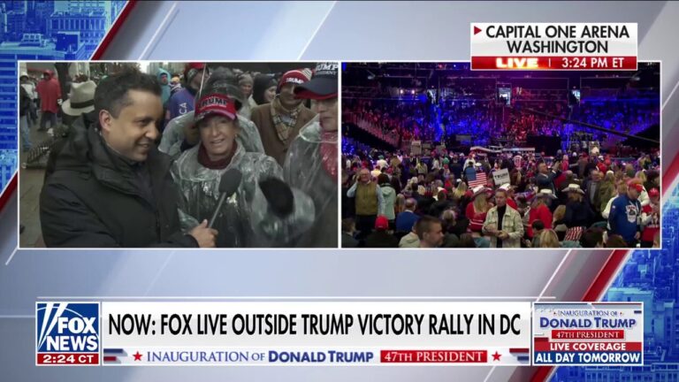 Trump supporters from as far away as Guatemala brave cold weather to witness history