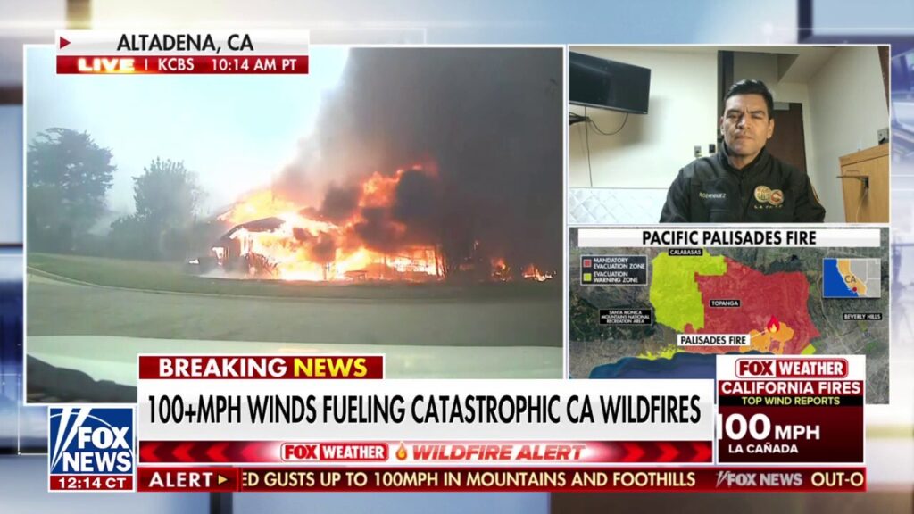 Catastrophic scenes in LA neighborhood after wildfires