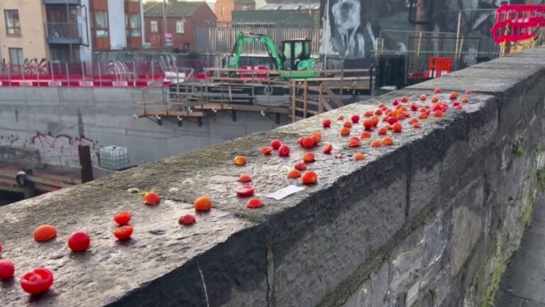 Frozen cherry tomatoes on bridge a hot new attraction