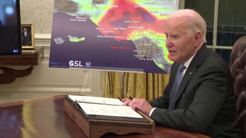 Biden announces $770 payments to California wildfire victims